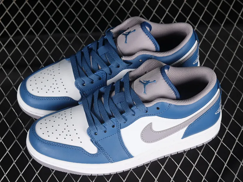 All categories Air Jordan Jordan series basketball shoes Air Jordan 1 Low G version pure original Air Jordan 1 Low "French Blue" AJ1 Joe 1 white blue cultural low-top casual sneakers 553558-412